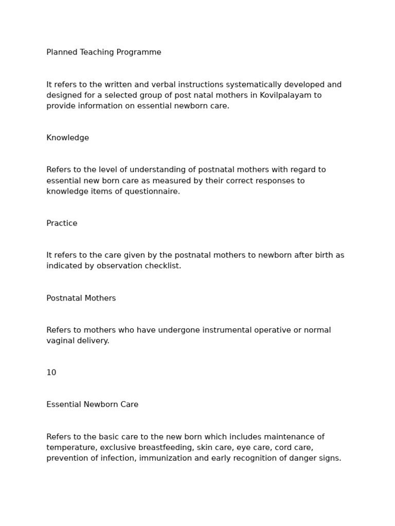 Essential Newborn Care for Postnatal Mothers | PDF