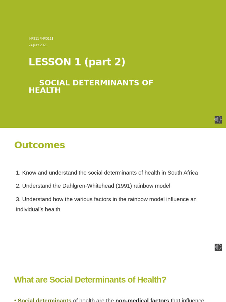 Social Determinants of Health in SA | PDF | Economics | Social Policy