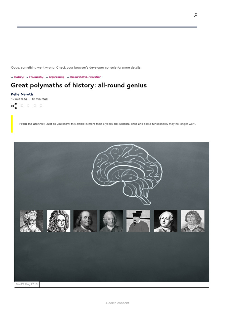 Great Polymaths of History - All-Round Genius - Engineering and ...