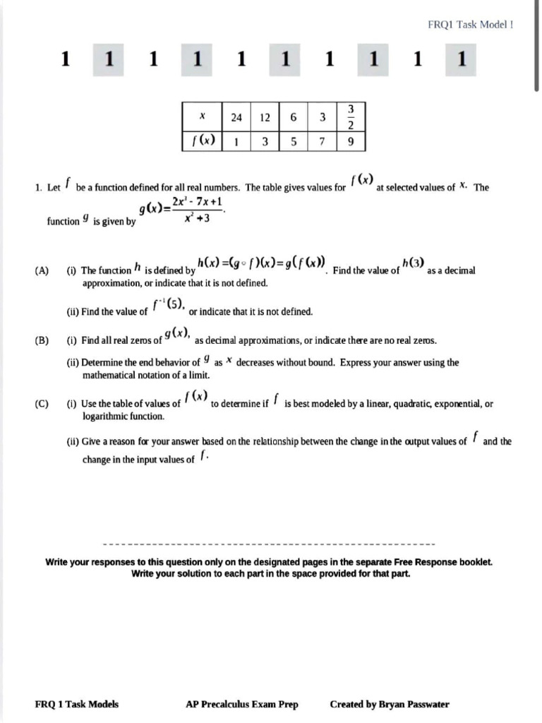 Practice Frqs | PDF