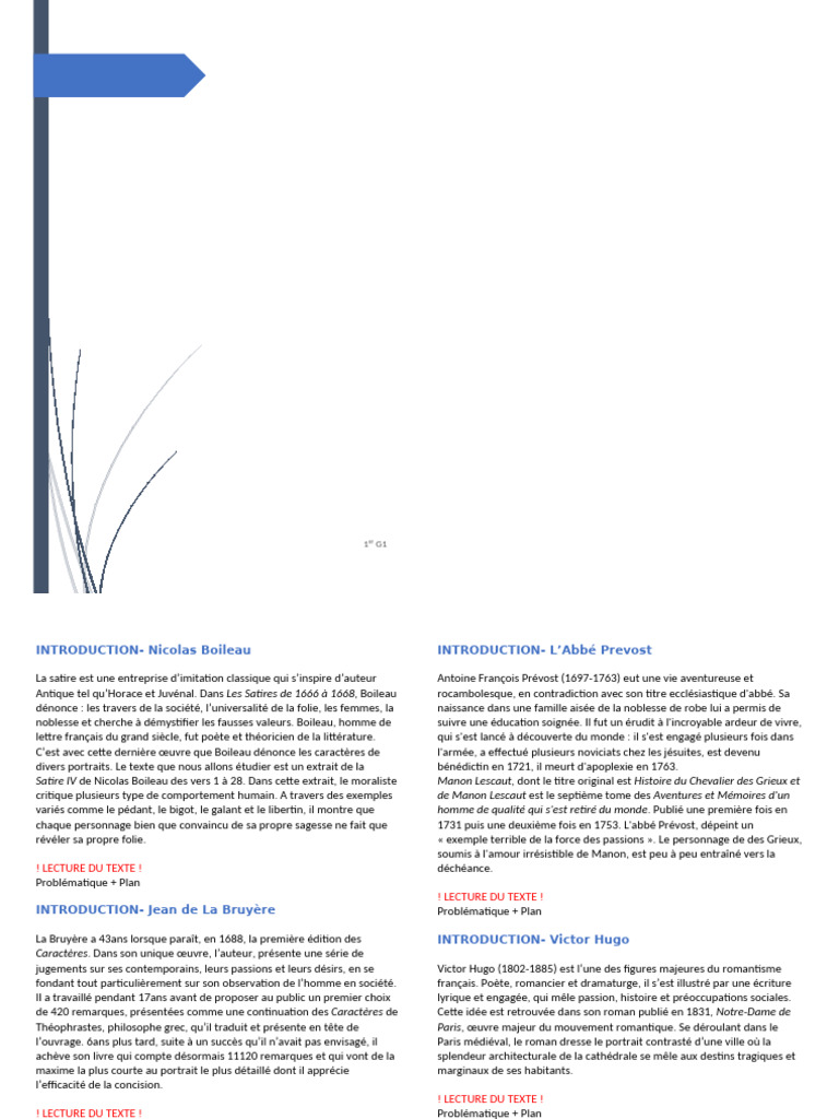 Textes EAF | PDF | Comédie | Poésie