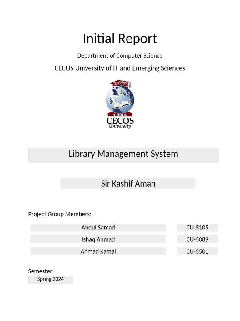 Automated Library Management System Report | PDF | C++ | Libraries