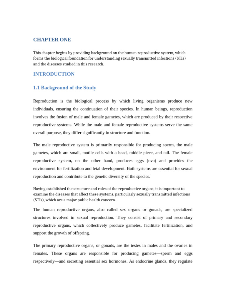 Human Reproductive System & STIs Overview | PDF | Sexually Transmitted ...