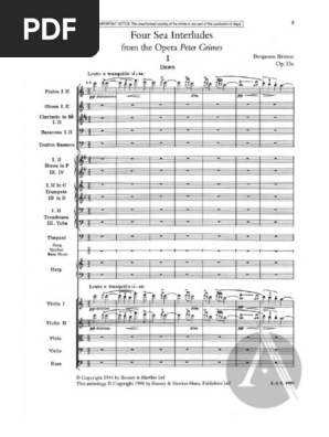 PETER GRIMES ブリテン ピアノヴォーカル譜 楽譜 PETER GRIMES ブリテン ピアノヴォーカル譜 楽譜 Peter Grimes P. 66