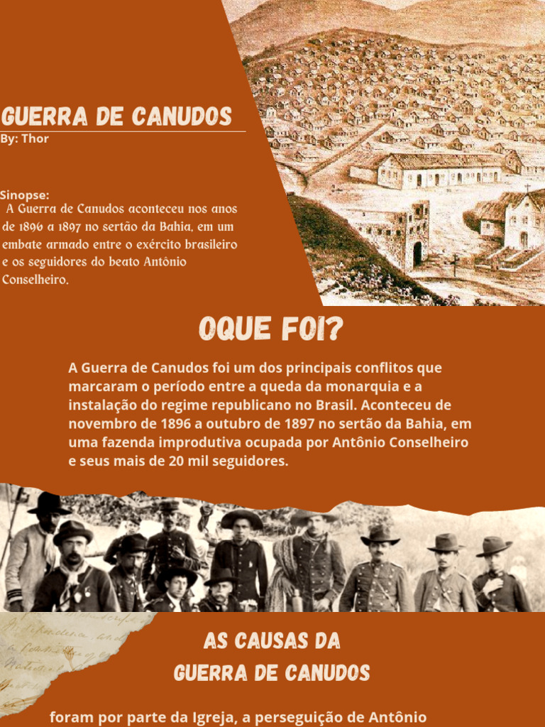 Guerra de Canudos: Conflito e Consequências | PDF | Militar | Conflitos