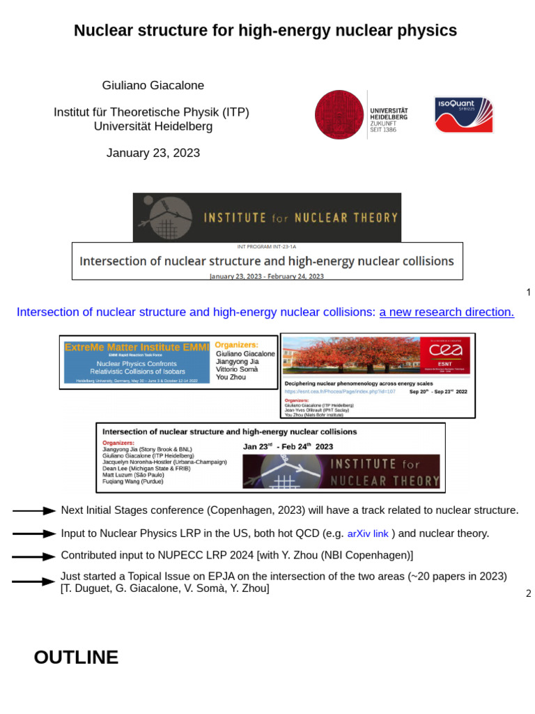 Nuclear Structure in High-Energy Physics | PDF | Quantum Chromodynamics ...