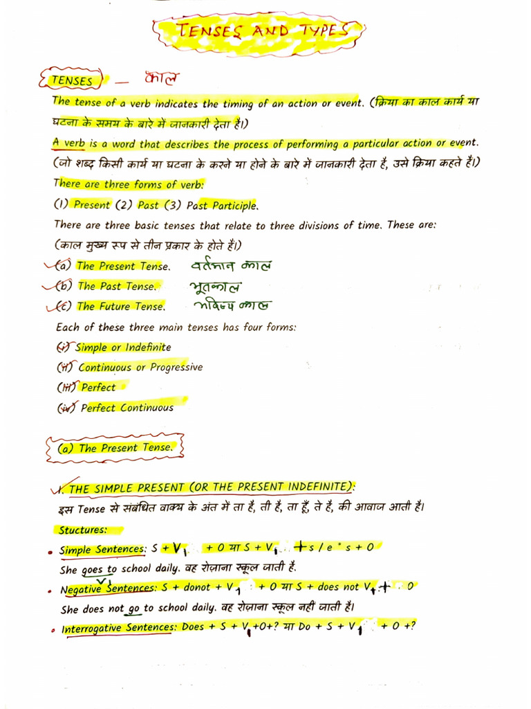 Understanding Verb Tenses Explained | PDF | Syntax | Linguistic Morphology