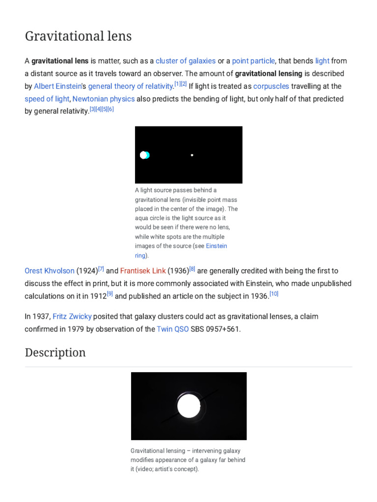 Understanding Gravitational Lensing | PDF | Physical Cosmology | Physics