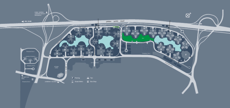 JLT and Dubai Marina Maps Overview | PDF | Dubai | United Arab Emirates