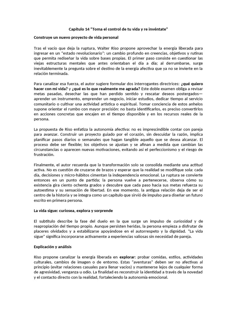 Reinventa tu vida tras una ruptura PDF Las emociones Dolor