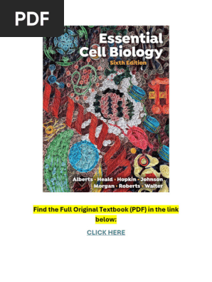 Essential Cell Biology 6th Edition | PDF | Gene | Dna