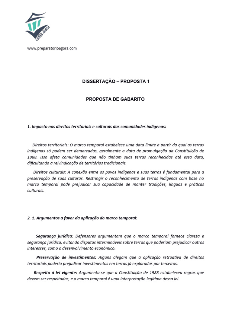Impactos do Marco Temporal nas Terras Indígenas | PDF | Povos indígenas ...