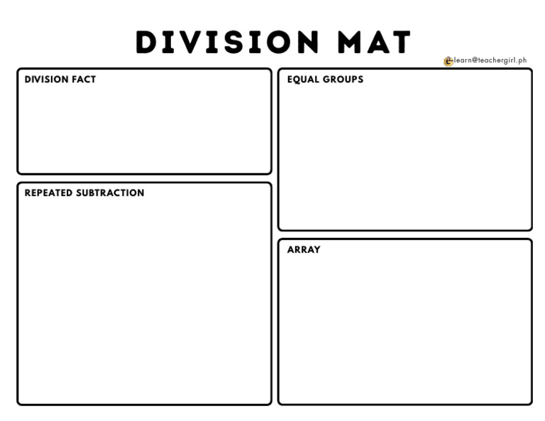 Division Mat | PDF