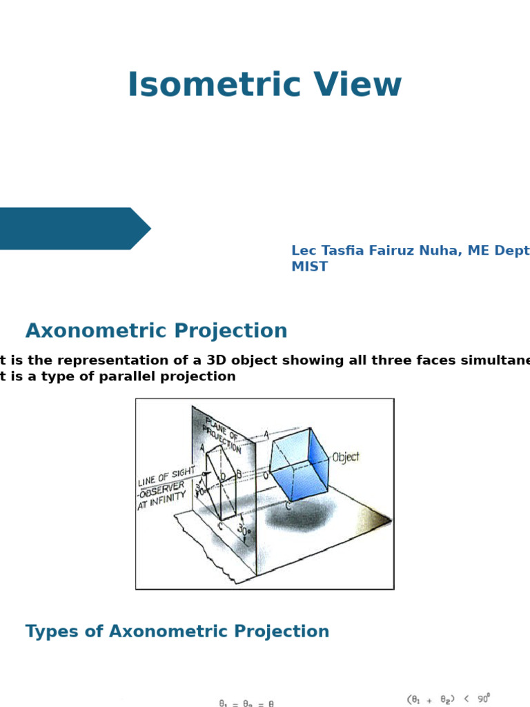 Isometric View Construction Guide | PDF