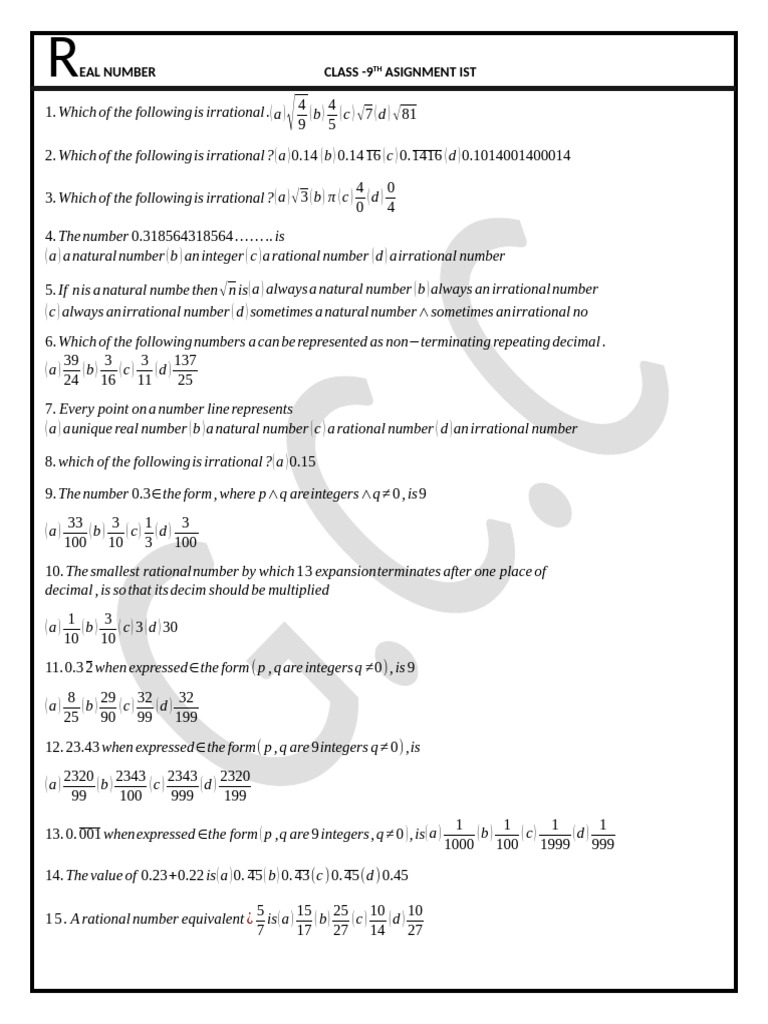 Understanding Rational and Irrational Numbers | PDF | Numbers | Square Root