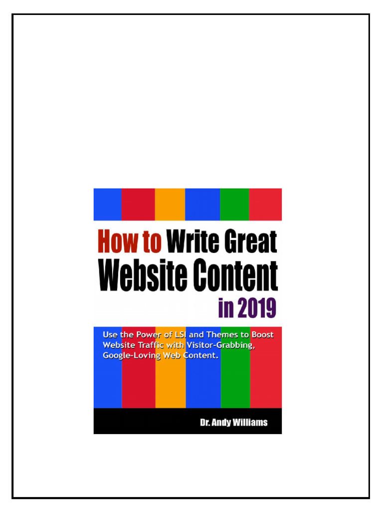 How To Write Great Website Content In 2019 Use The Power Of Lsi And ...