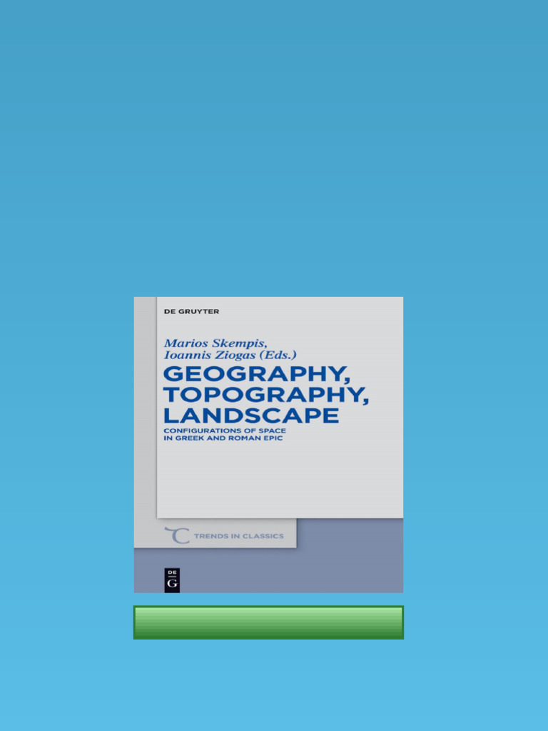 (Ebook) Geography, Topography, Landscape by Skempis, Marios, Ziogas ...
