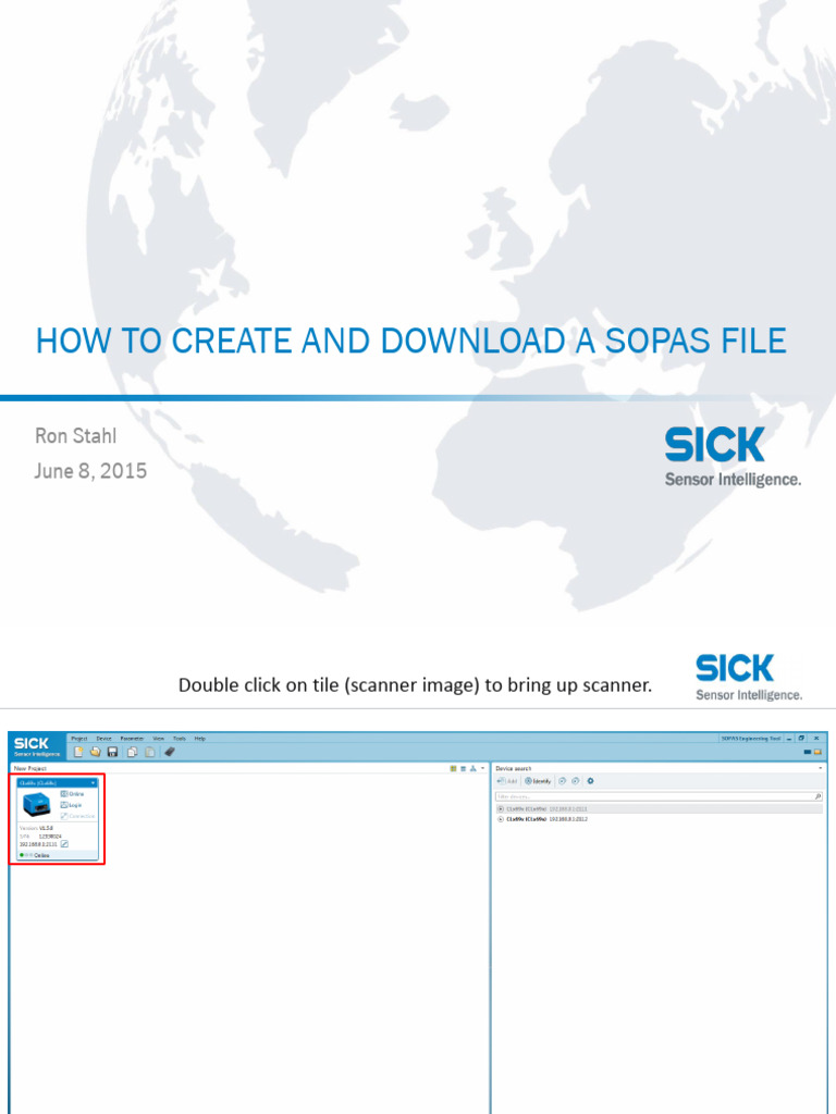 How to Create and Download a SOPAS File | PDF