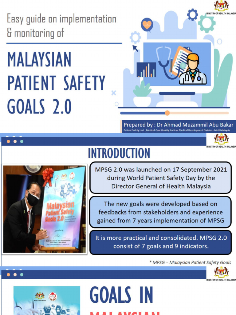 Malaysian Patient Safety Goals 2 Training (P) | PDF