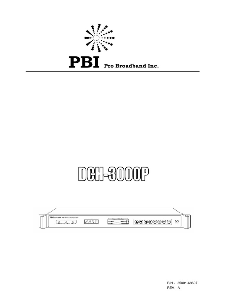 3000P Professional Digital Decoder User's Manual | PDF | Menu ...
