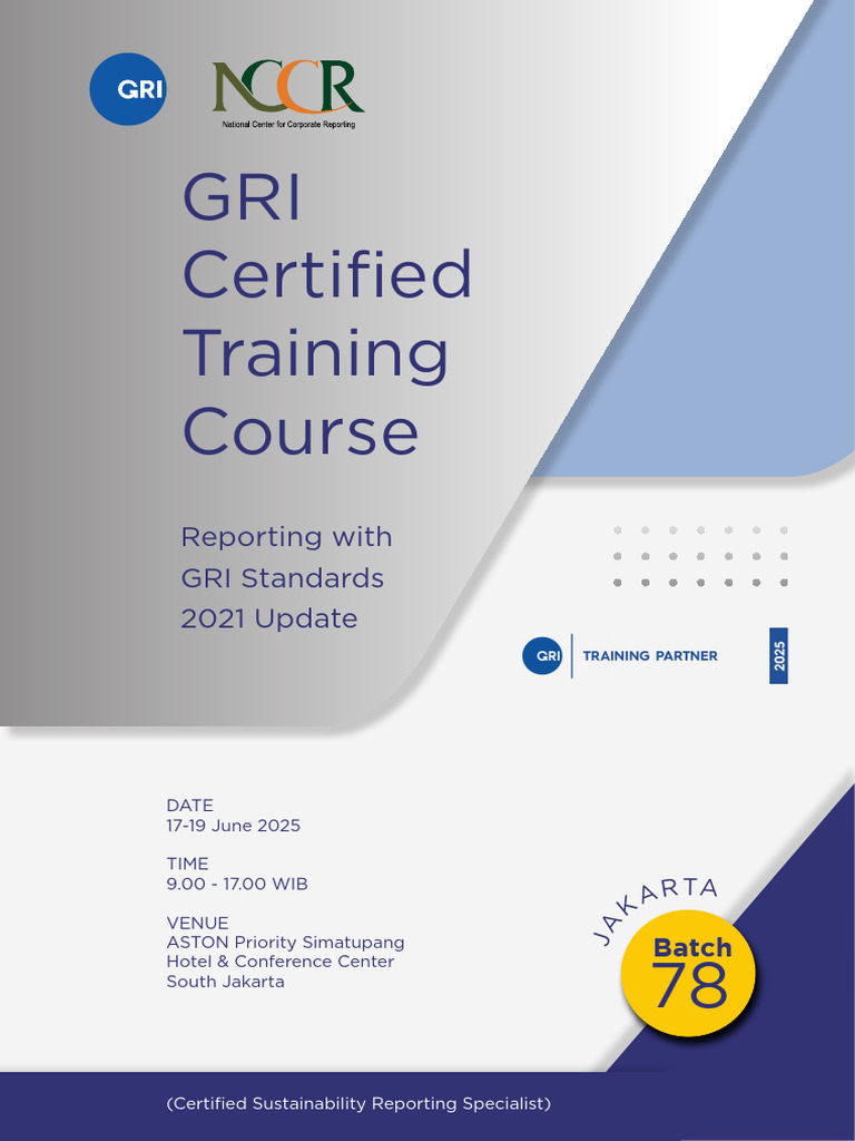 GRI Certified Training Course 2025 | PDF | Sustainability | Economies