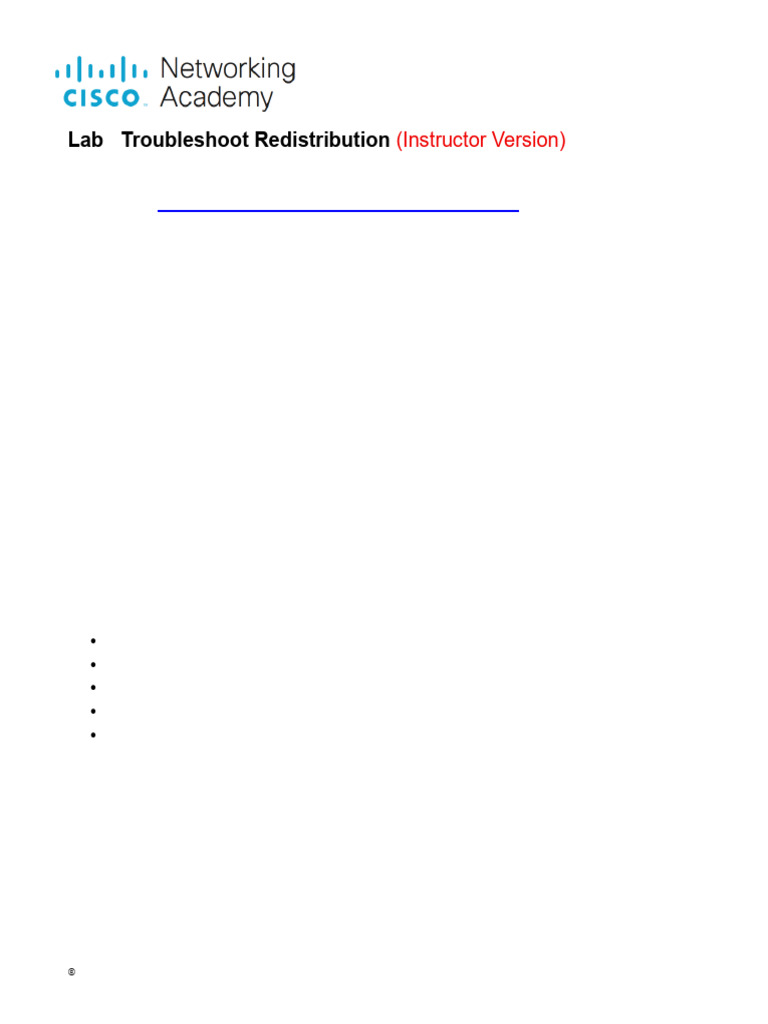 Troubleshoot OSPF and BGP Redistribution | PDF | I Pv6 | Ip Address