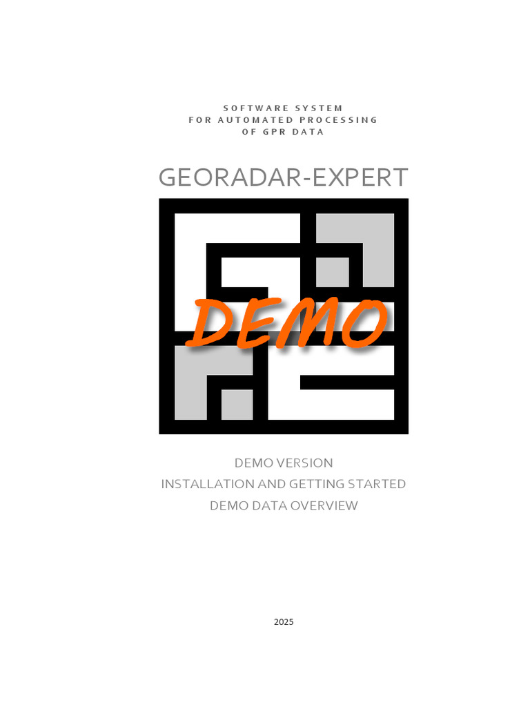 Georadar-Expert Demo Installation Guide | PDF | Graphical User ...