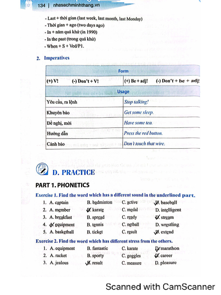 Sports Vocabulary and Practice Exercises | PDF
