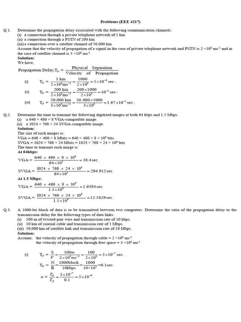 EEE4183L14Problem 1 | PDF | Signal To Noise Ratio | Bandwidth (Signal ...