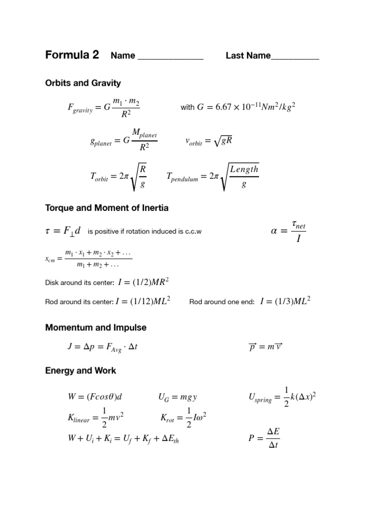 Formula 2 | PDF