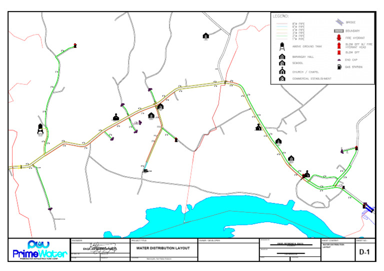 Maronquillo Water Distribution Layout | PDF