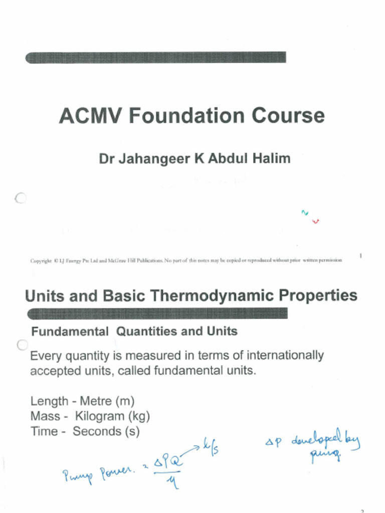 01 ACMV Foundation Course | PDF