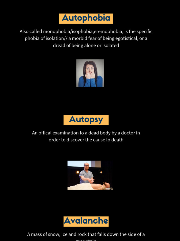 Understanding Autophobia and Isophobia | PDF