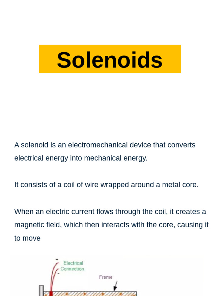 Understanding Solenoids and Their Uses | PDF