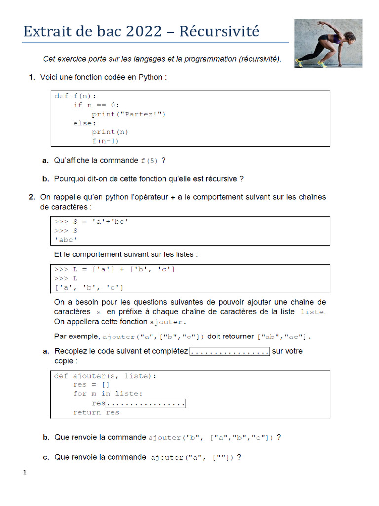 Extrait de Bac 2022-54321partez | PDF