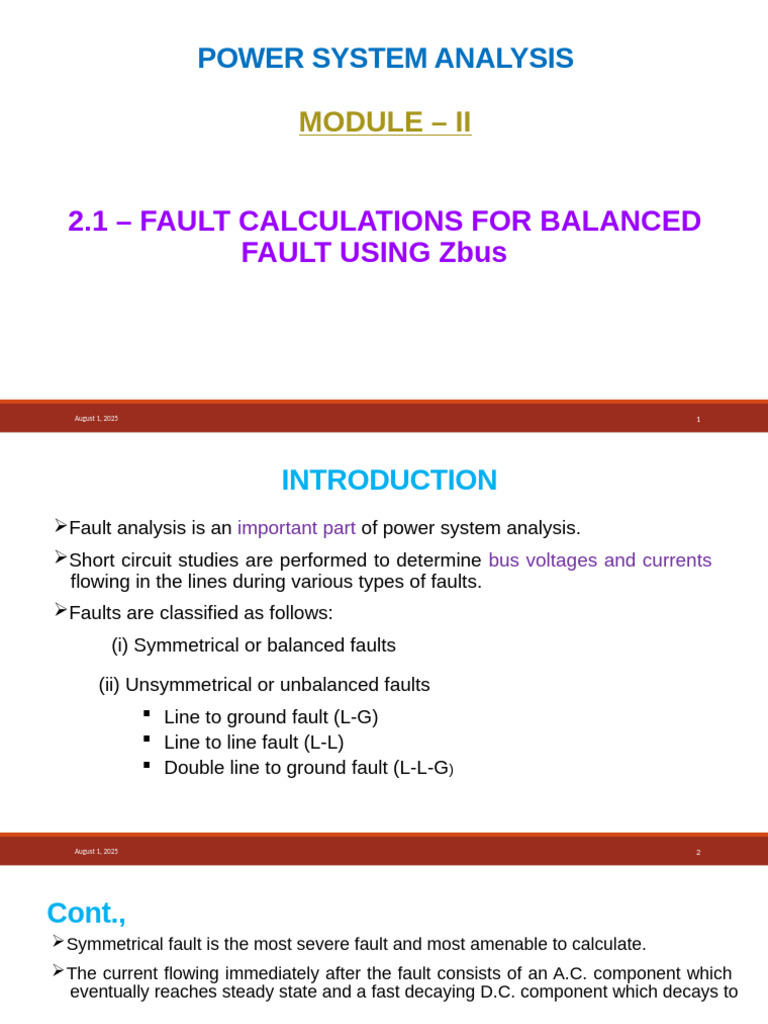 Fault Calculations in Power Systems | PDF | Electrical Impedance ...