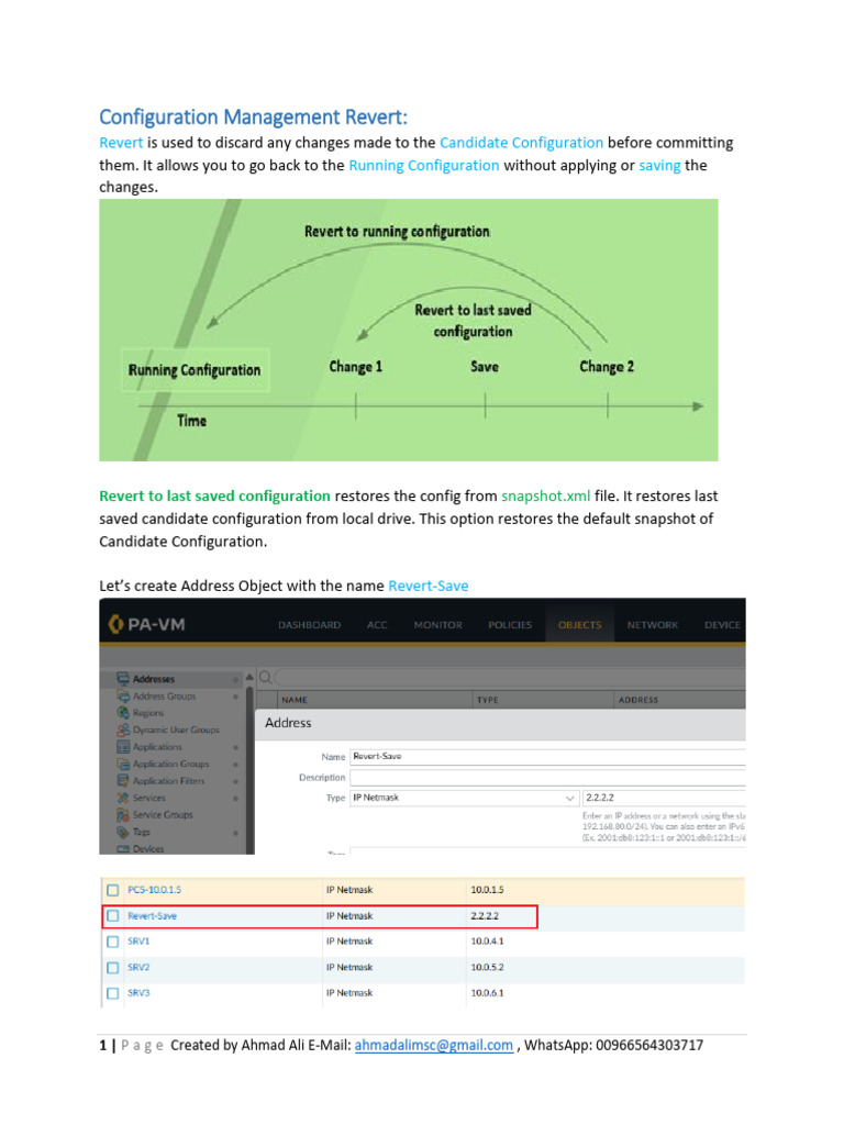 126-Configuration Management Revert | PDF