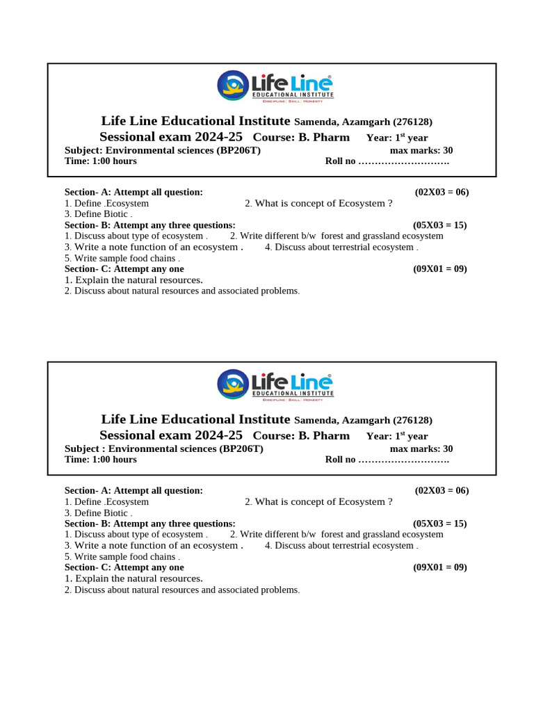 Evs 2nd Sem | PDF