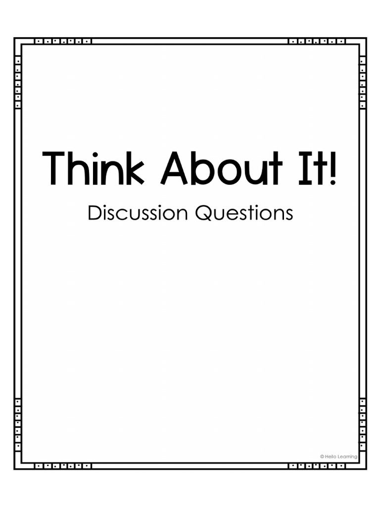 Think About It! | PDF