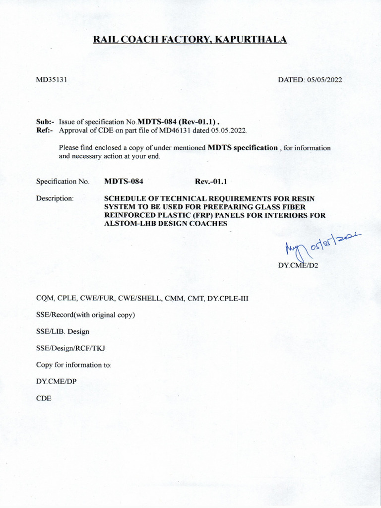 MDTS 084 Rev 01 1 | PDF