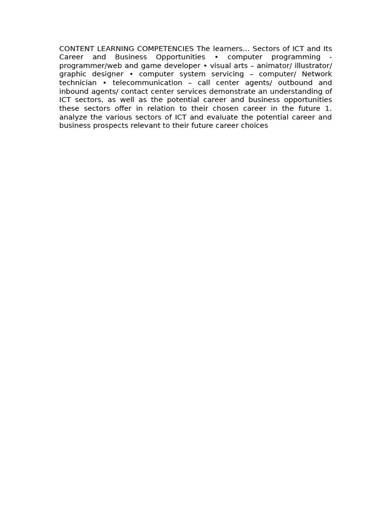 Grade 7 Matatag ICT Competencies | PDF