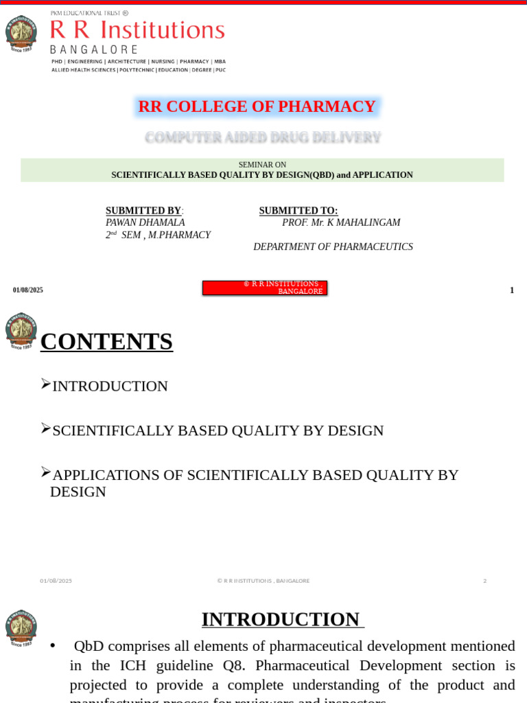 Quality by Design in Pharmaceutical Development | PDF | Chromatography ...