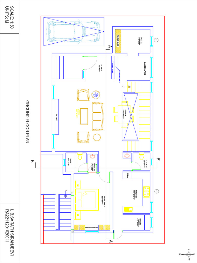 Ground Floor Plan Layout | PDF