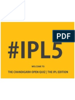 The Chandigarh Open Quiz - The IPL Edition