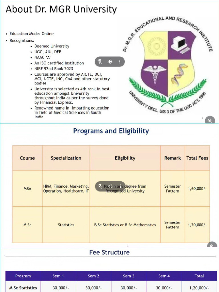 MGR University | PDF