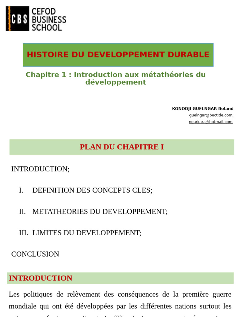 Métathéories du développement durable | PDF | Croissance économique ...