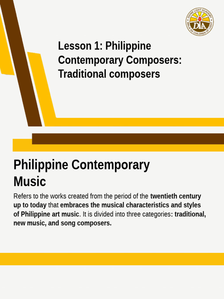 Philippine Contemporary Music Composers | PDF | Musicology | Performing ...