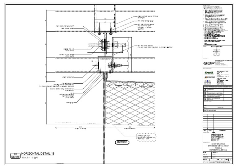 NKKM Expanded Metal Mesh Shop Drawing | PDF | Malaysia