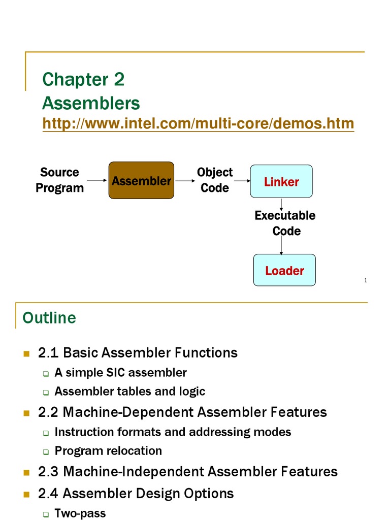 Assemblers: Source Program Assembler Object Code Executable Code | PDF ...