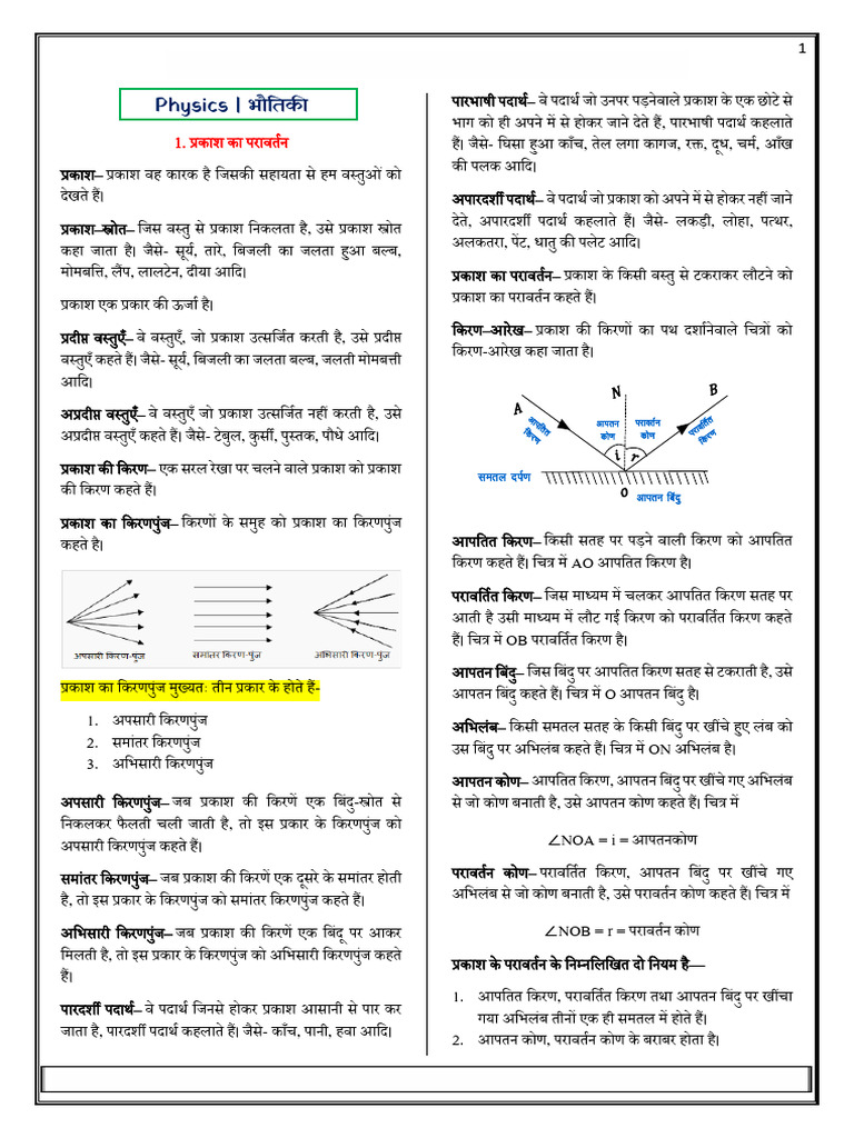 Class 10th Science Full Notes | PDF